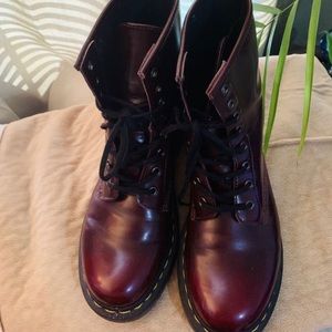 Women’s Dr. Martens 1460 8-Eye Vegan Red Boots